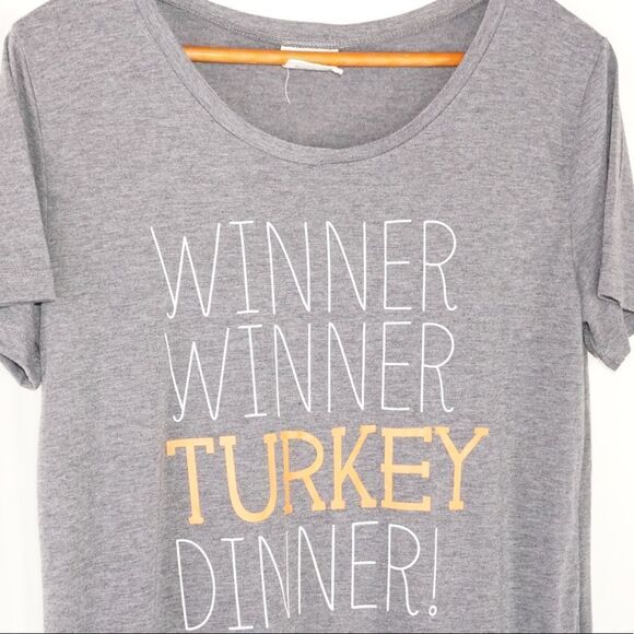 DaisyRae Thanksgiving Graphic Short Sleeve Tee, M - Picture 4 of 5